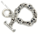 Immortal Cross/Good Luck Skull Bracelet w/Skull T-Bar Immortal Cross/Good Luck Skull Bracelet w/Skull T-Bar